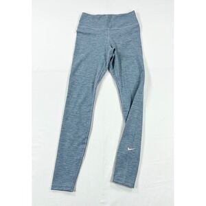 Nike One Dry Fit Full Length Performance Squat Proof Leggings Gym Blue Women's S